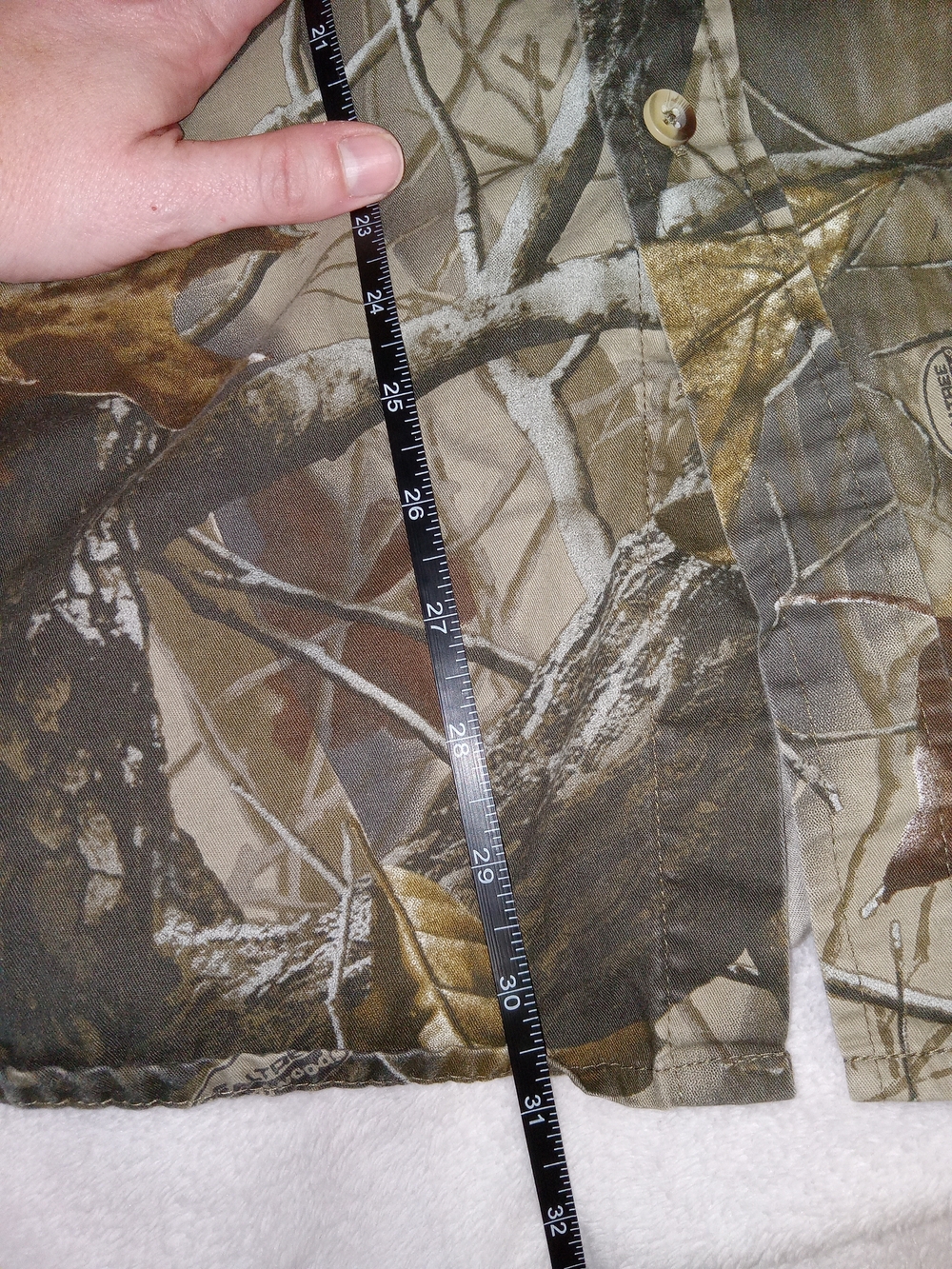 Remington Realtree Green Hardwoods Camo Hunting Shirt Mens XL Long Sleeve Cotton - Picture 12 of 12